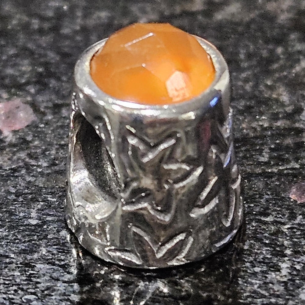 PANDORA Thimble Carnelian Charm  (Rare)